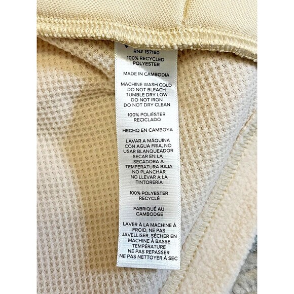 NWT COTOPAXI Women's S Abrazo Hooded Fleece Jacket Full Zip Cream Purple Black - Picture 7 of 11